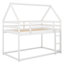 Lit simple superposé simple au-dessus de simple, lit maison avec échelle-664684053