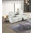 Chic Upholstered Fabric 3 Seats Power Recliner Sofa, with Flip-down Metal Table & Cup Holders-859732487
