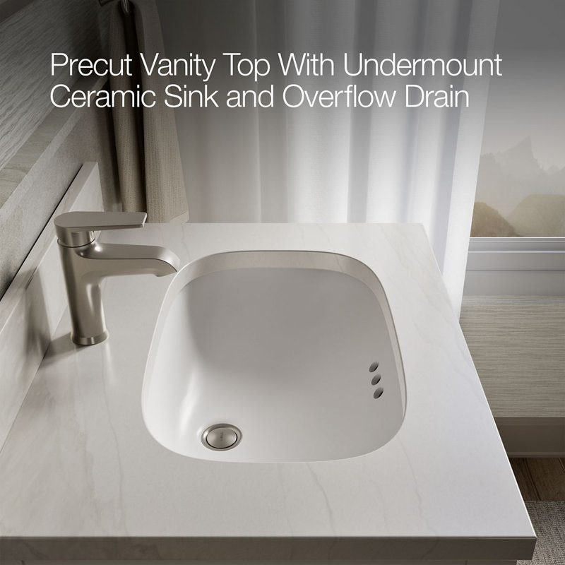 31" Single Bathroom Vanity Set, White, White, 24"