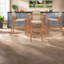 Ensembles de bar de patio modernes, corde en teck de 5 pièces en bois d'acacia pour les repas en plein air