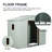 8ft x 4ft Outdoor Metal Storage Shed With window and metal foundation White-118170315-118170318