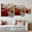 Cardinal Sin Retro Delight Abstract Red & Gold - Abstract Painting Acrylic Wall Art Decor-1413566356