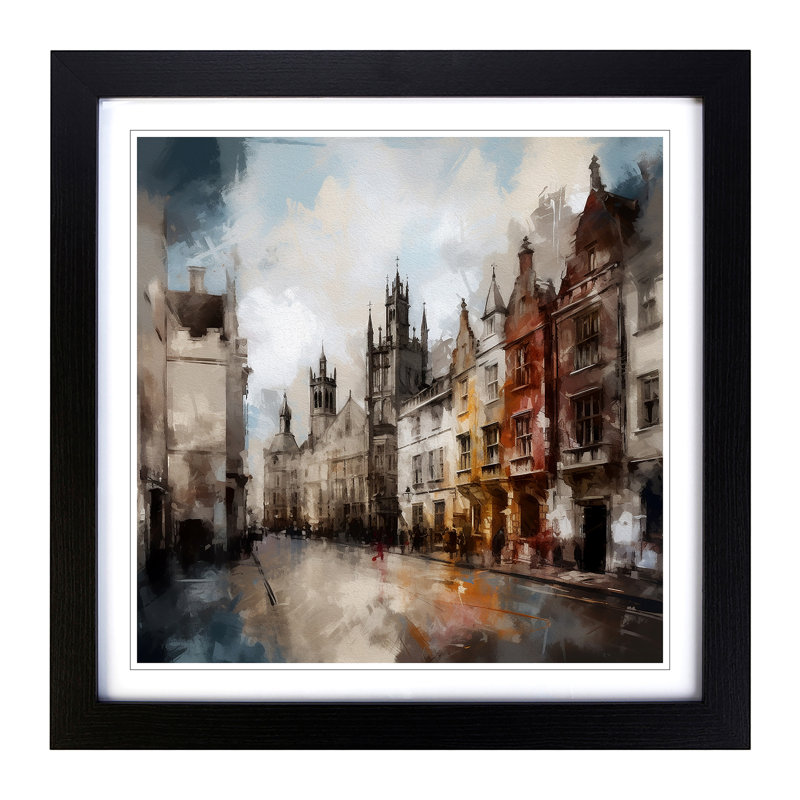 Single Picture Frame Print on Wood, Black