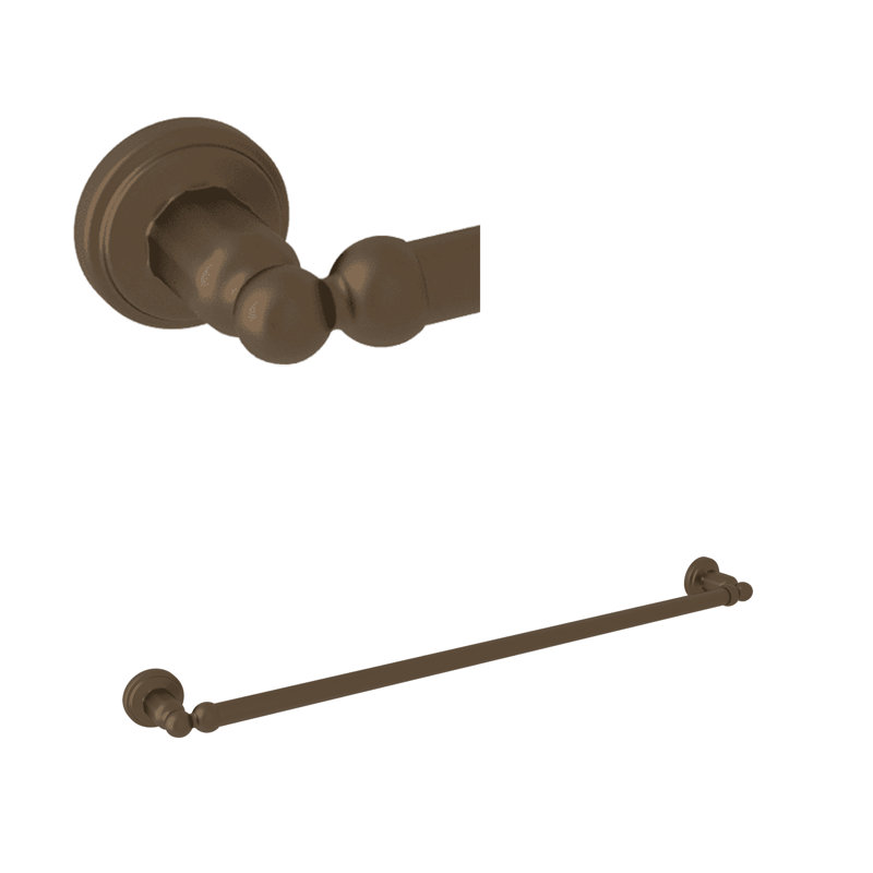 Edwardian Towel Bar, English Bronze, 2" H x 27.5" W x 2.5" D