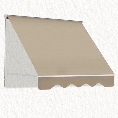 6' Drop Arm Retractable Awning - Sun Protection, Aluminum Fasteners, Ideal For Outdoor Living