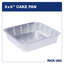 RICK USA: moule à gâteau de 8 po x 8 po - paquet de 25 - feuille d'aluminium jetable, cuisson et cuisson polyvalentes, durable, gril-four-congélateur-lavable au lave-vaisselle, recyclable