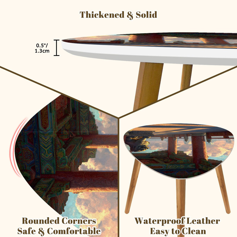 Ensemble de 2 tables basses gigognes Triangle