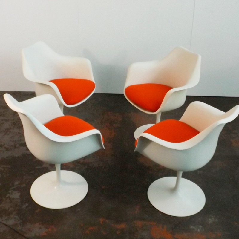 Chaise de salle à manger Paco, Rouge