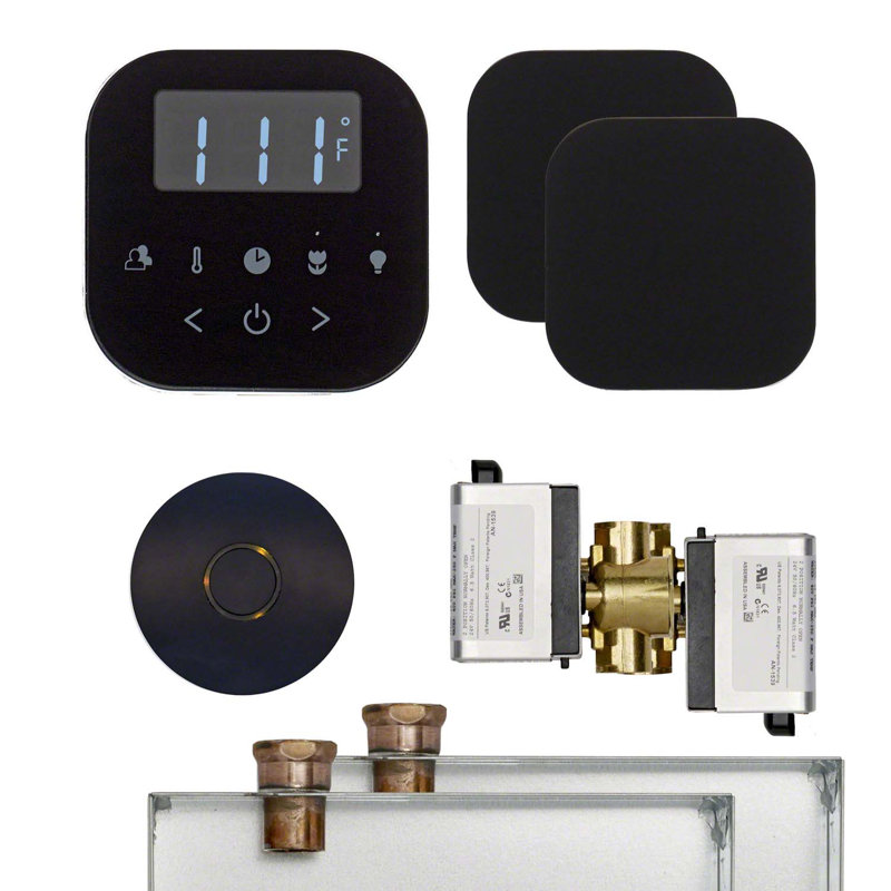 Ensemble de douche à vapeur pour butler, Blanc / chrome poli
