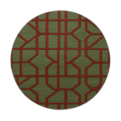 Tapis brun intérieur et extérieur Trellis