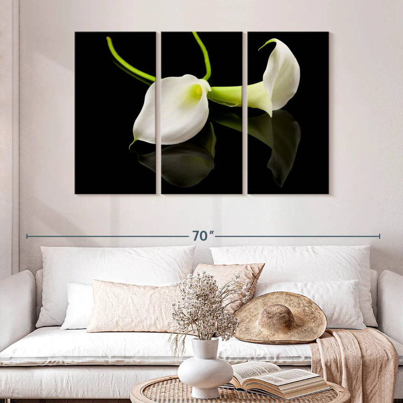 Fleur de lis Harnek Calla, H 32 po x l 50 po