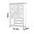 Light luxury black bookcase