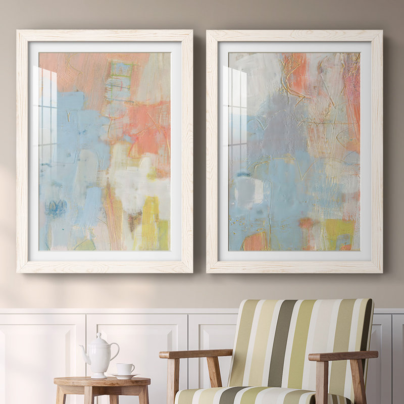 «Cully I-Premium», reproduction encadrée prête à être accrochée, Blanc, H 27,5 po x l 75 po x P 1,5 po