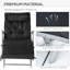 Chaise longue d'extérieur pliante noire