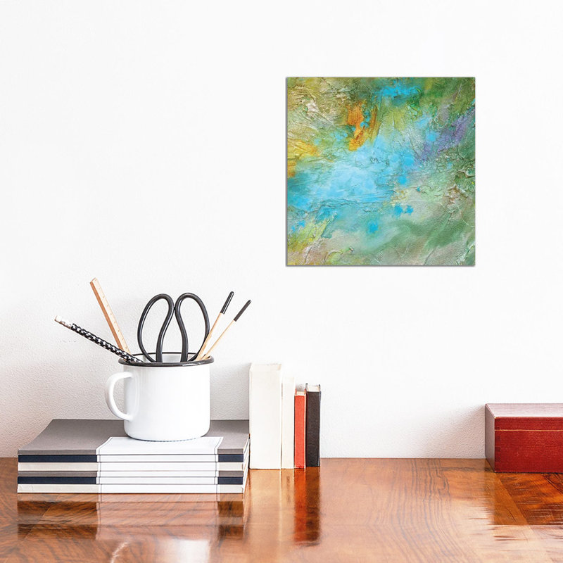 Tropical Currents II by Sheila Finch - Gallery-Wrapped Canvas Giclée on Canvas, Canvas, 30.48 cm H x 30.48 cm W