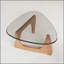 Table basse moderne en verre, table basse moderne Mid Century-130020446