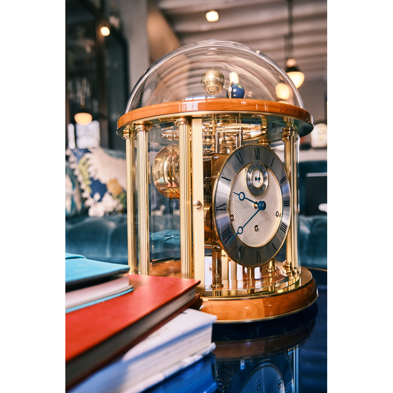 Analog Tabletop Clock, Light Cherry