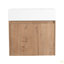 Armoire de salle de bain 24 po avec lavabo, portes à fermeture douce, fixation flottante, pour petite salle de bain-126528450
