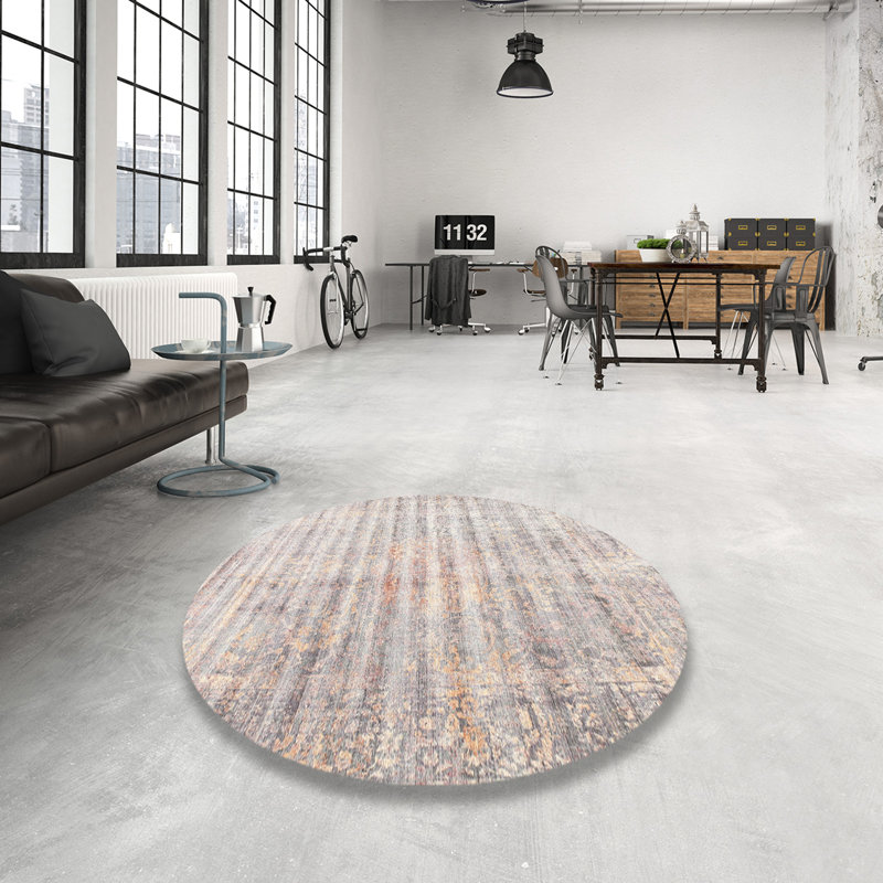 Apolonio Floral Indoor Rug, Round 8'