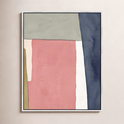 Warm Pink And Indigo by Julia Balfour
