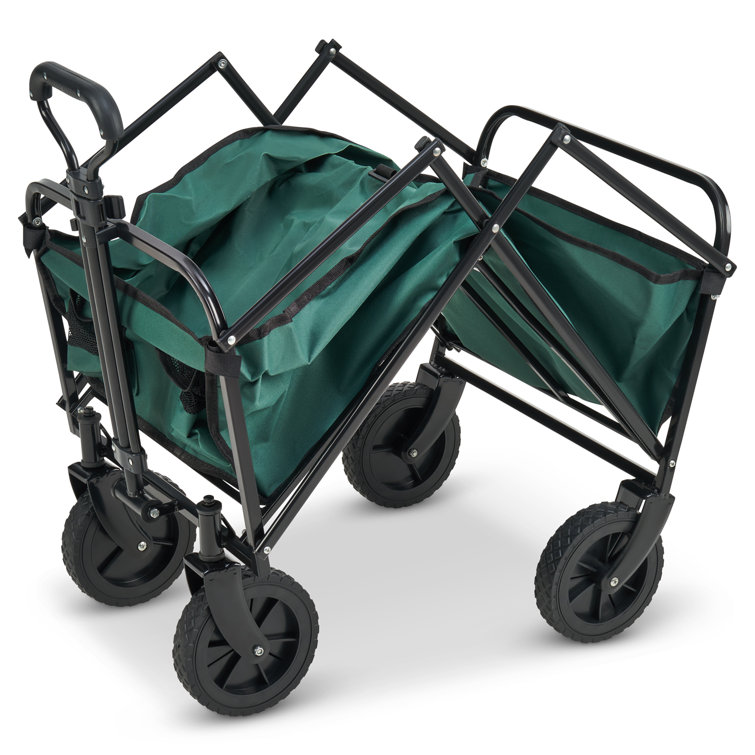 Wfx Utility Heavy Duty Foldable Garden Trolley - Green 