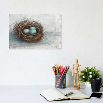 Rustic Bird Nest I by Ethan Harper - Wrapped Canvas Gallery-Wrapped Canvas Giclée