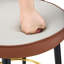 Ensemble de 2 chaises de bar rembourrées pivotantes à 360 ° avec design ergonomique et pieds en métal robustes pour de multiples occasions
