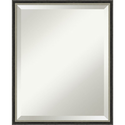 Earsie Solid Wood Rectangle Wall Mirror