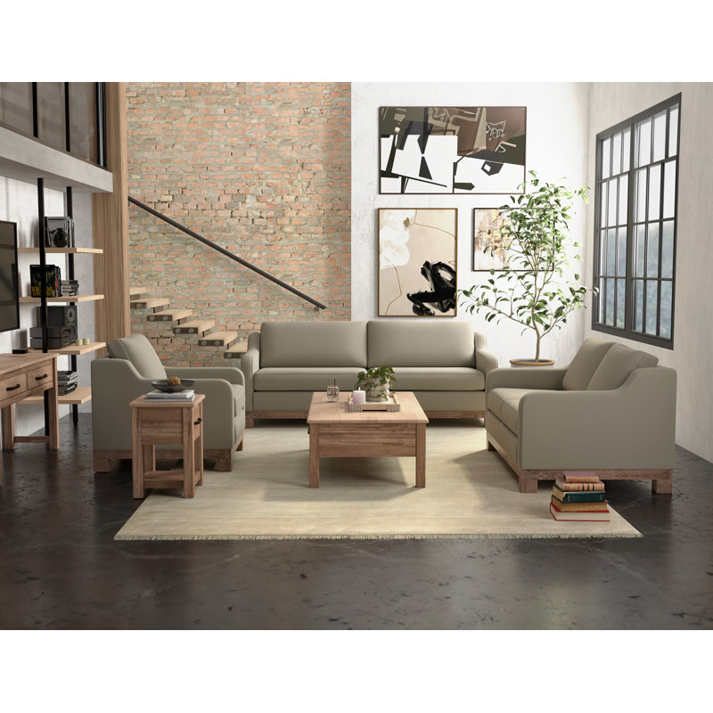 Giralda Wooden Frame & Base, Two-Cushion Loveseat