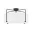 Plafonnier semi-encastré cylindrique en tissu 4 lumières