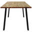 Salal Acacia Solid Wood Top Metal Base Dining Table-1711530727