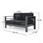 CAPE CORAL KD LOVESEAT GRIS
