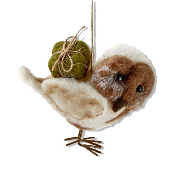 Owl W/Present Ornament