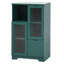 Armoire avec support stable et tiroir - Meuble de rangement fiable avec portes vitrées, pratique pour l'organisation de la maison
