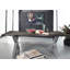 Acacia Solid Wood Top Metal Base Dining Table-47502111-47502112