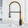 Edison 19" H 1-handle Pull-Down 2-Function Sprayer Kitchen Faucet