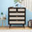 Oppelo 31.5 " W Pine Solid Wood Sideboard-962619892