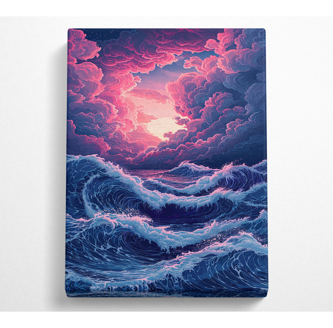 Ocean Waves - Kunstdrucke auf Leinwand ohne Rahmen