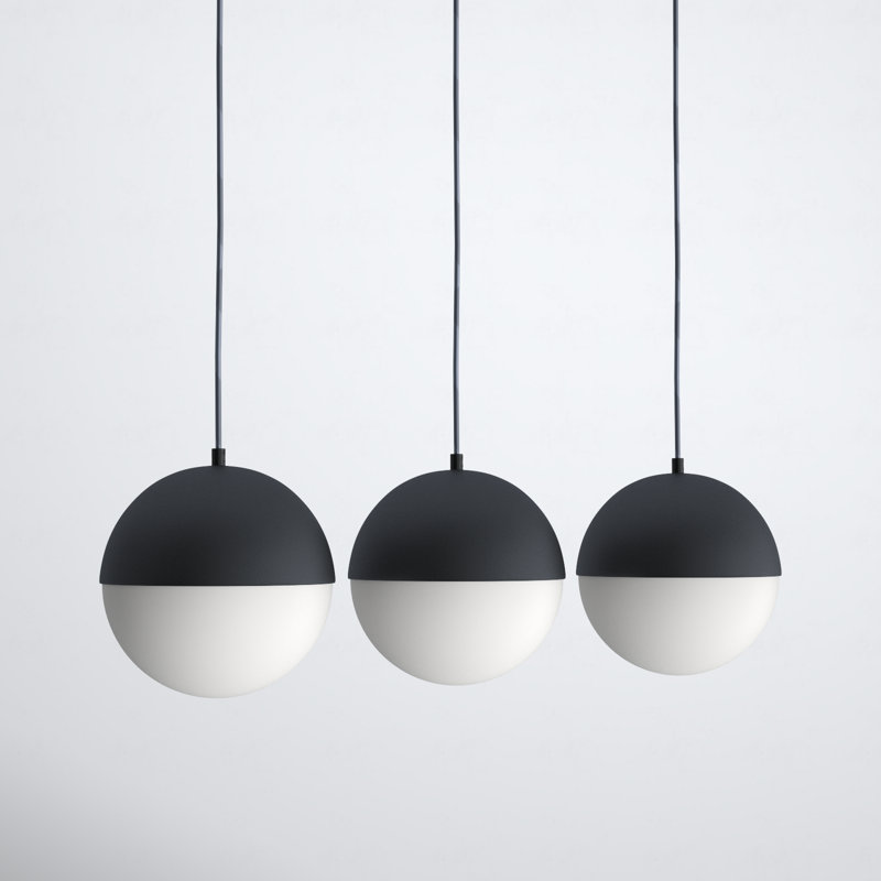 Hastings 3 - Light Kitchen Island Pendant, Black