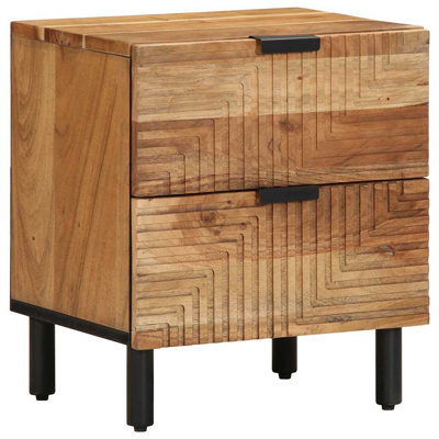 40cm W Metal Bedside Table