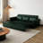 93.7 Inch 3 in 1 Convertible Sleeper Sofa Bed Chesterfield Sofa King Pull Out Sofa Bed-1760032917