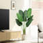 Plante artificielle banane artificielle 4 pieds avec 8 troncs, 48 pouces (2 paquets)