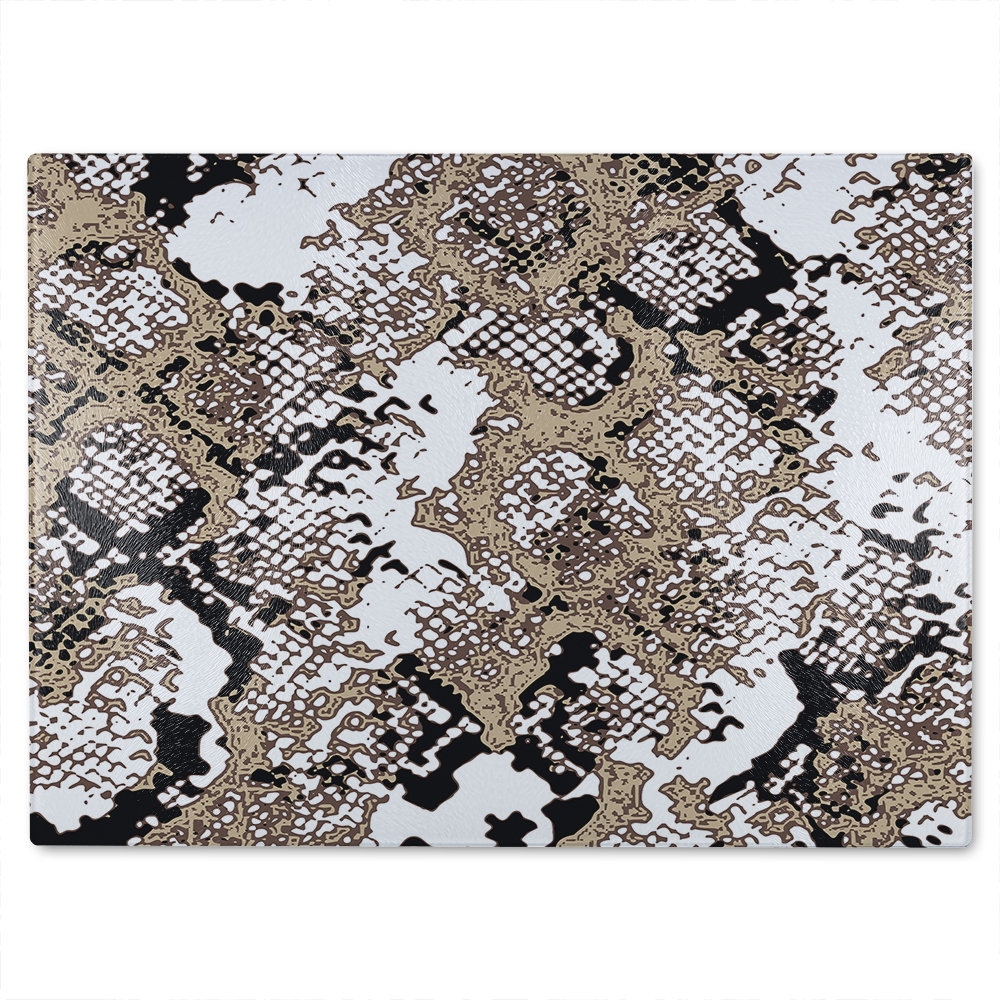 Grunge Pattern Glass Chopping Board