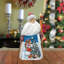 Masterpiece Wood Carved Frosty and the Christmass Tree Figurine