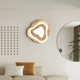 Single Light Wood LED Flush Mount
