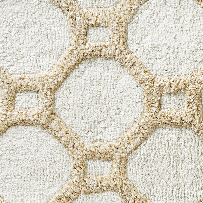 Natural Bamboo Lattice Cotton Bath Rug 20"x30"