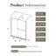 60 po X P 72 po H Porte de douche coulissante en noir mat