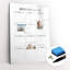 Magnetic Glass Photo Memo Board
