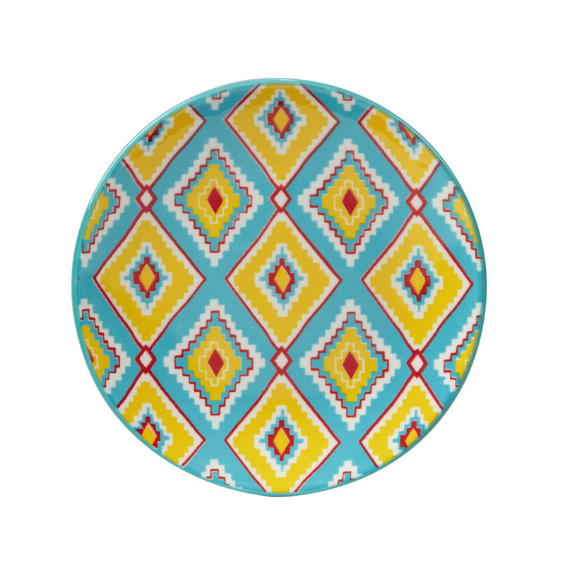Ensemble de 6 assiettes à fleurs 6 "