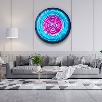 Superbe peinture murale en verre trempé 23,6 po x 23,6 po | 100% verre trempé d'une épaisseur de 0,16 pouce, imprimé UV pour des couleurs éclatantes | Parfait pour la décoration intérieure, le salon et les espaces de bureau, design durable et élégant